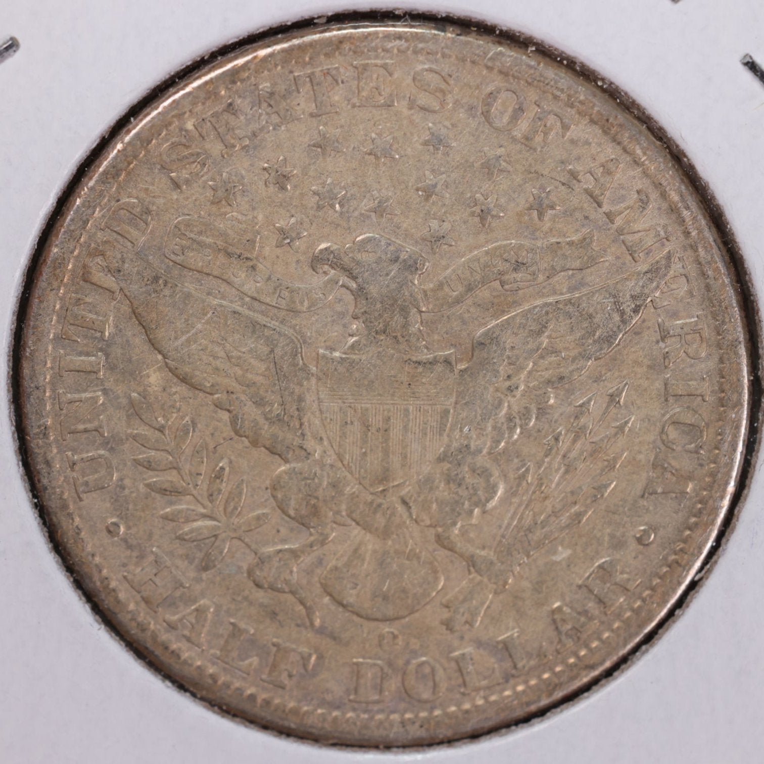1907-O Barber Half Dollar, Fine (old cleaning) Circulated Coin, Store #H907O03