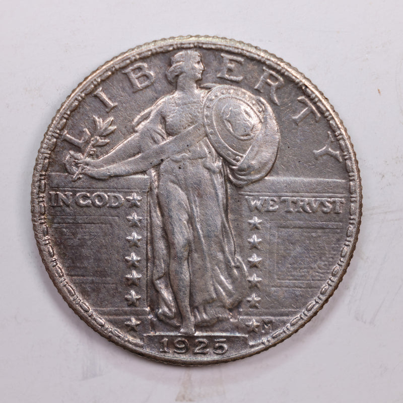 1925 Standing Liberty Quarter., Extra Fine +, Circulated Coin., Store