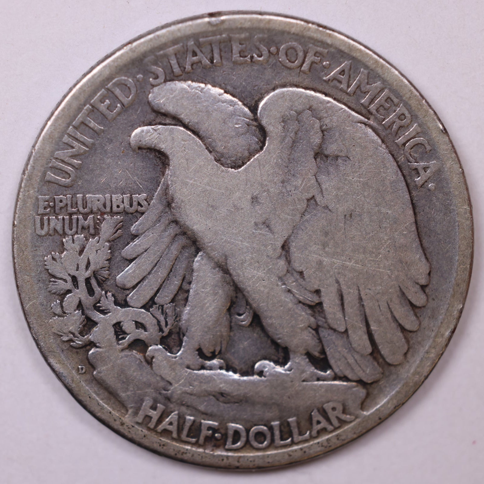 1918-D Walking Liberty Half Dollar, Good Circulated Coin, Store #HR016
