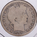 1907-S Barber Half Dollar, Good Circulated Coin, Store