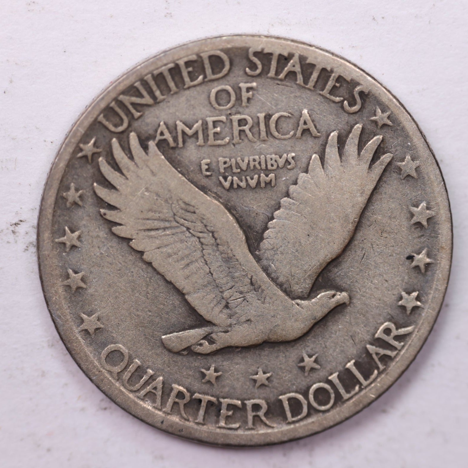 1920-D Standing Liberty Silver Quarter, Fine + Collectible Coins. Sale #QR1564.