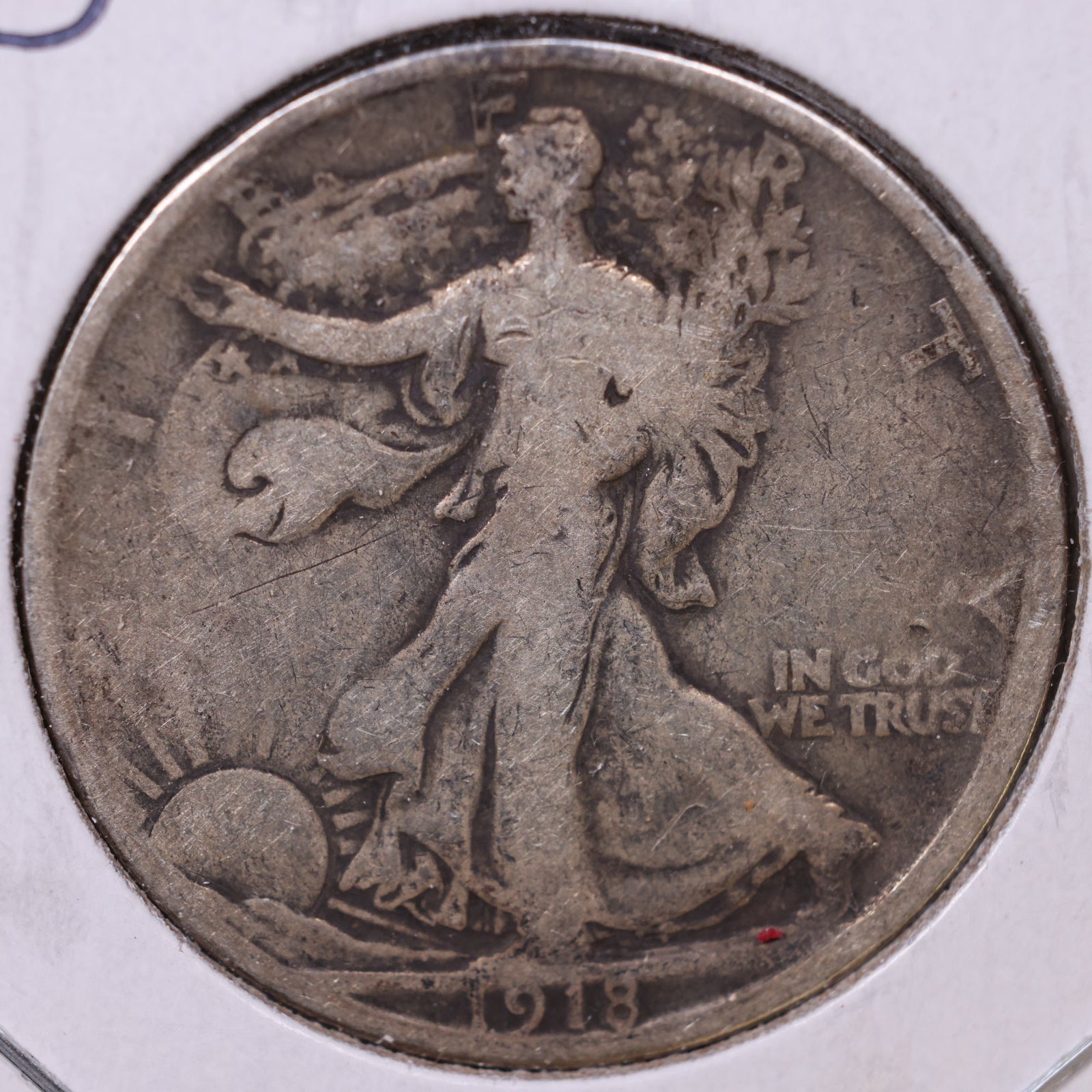 1918-S Walking Liberty Half Dollar, Good Circulated Coin, Store #HR029