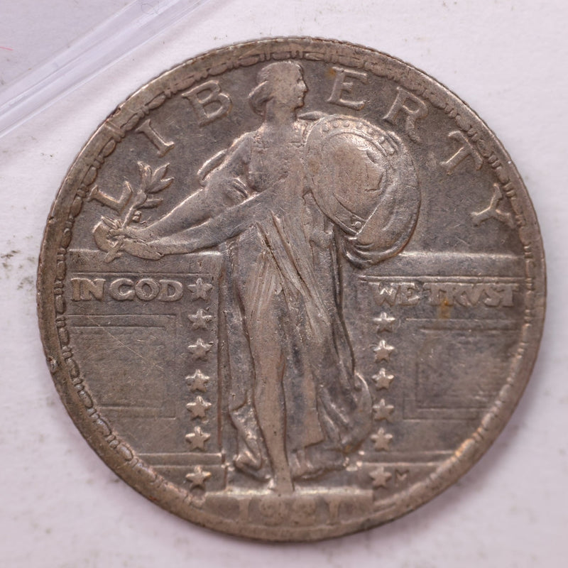 1921 Standing Liberty Silver Quarter, Affordable Collectible Coins. Sale