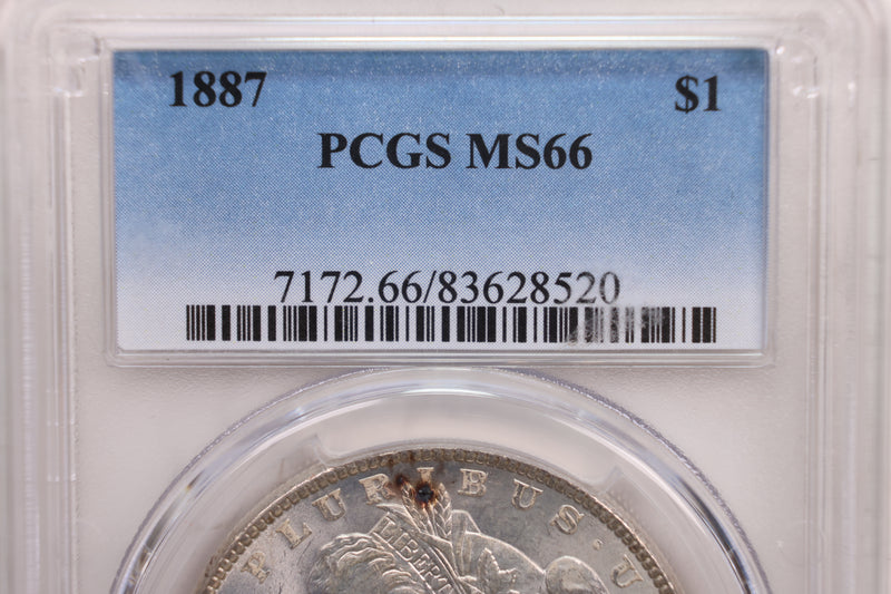 1886 Morgan Silver Dollar., PCGS Certified MS-66., Store