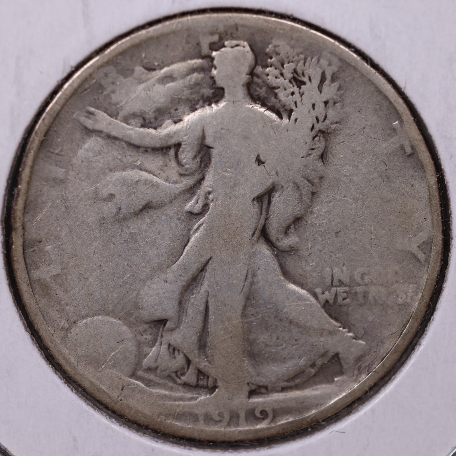1919 Walking Liberty Half Dollar, Good Circulated Coin, Store #HR033