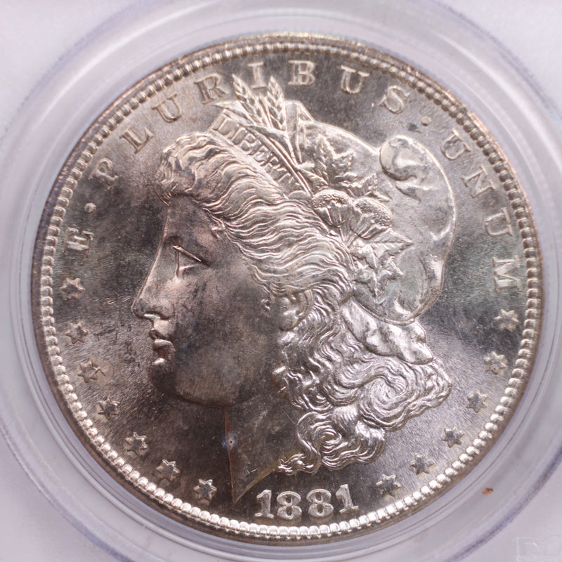 1881-S Morgan Silver Dollar., PCGS Certified MS-65., Store