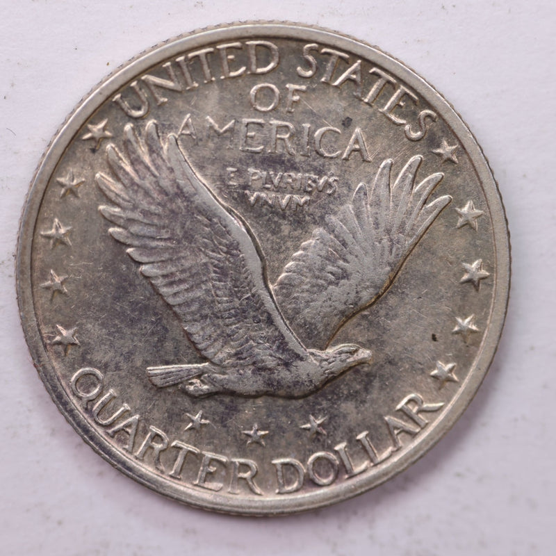 1923 Standing Liberty Silver Quarter, Mint State Uncirculated Coin, Store