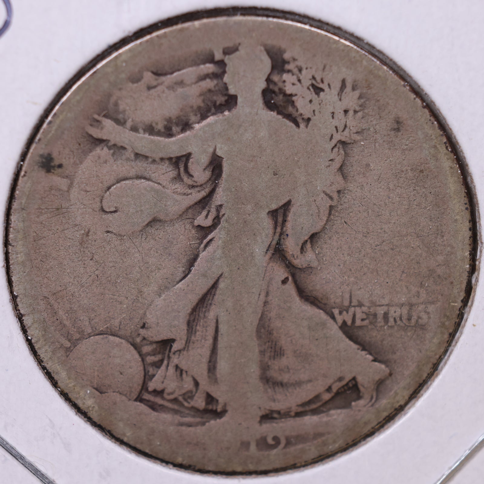 1919-D Walking Liberty Half Dollar, About Good Circulated Coin, Store #HR039