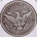 1908-D Barber Half Dollar, Very Good Circulated Coin, Store