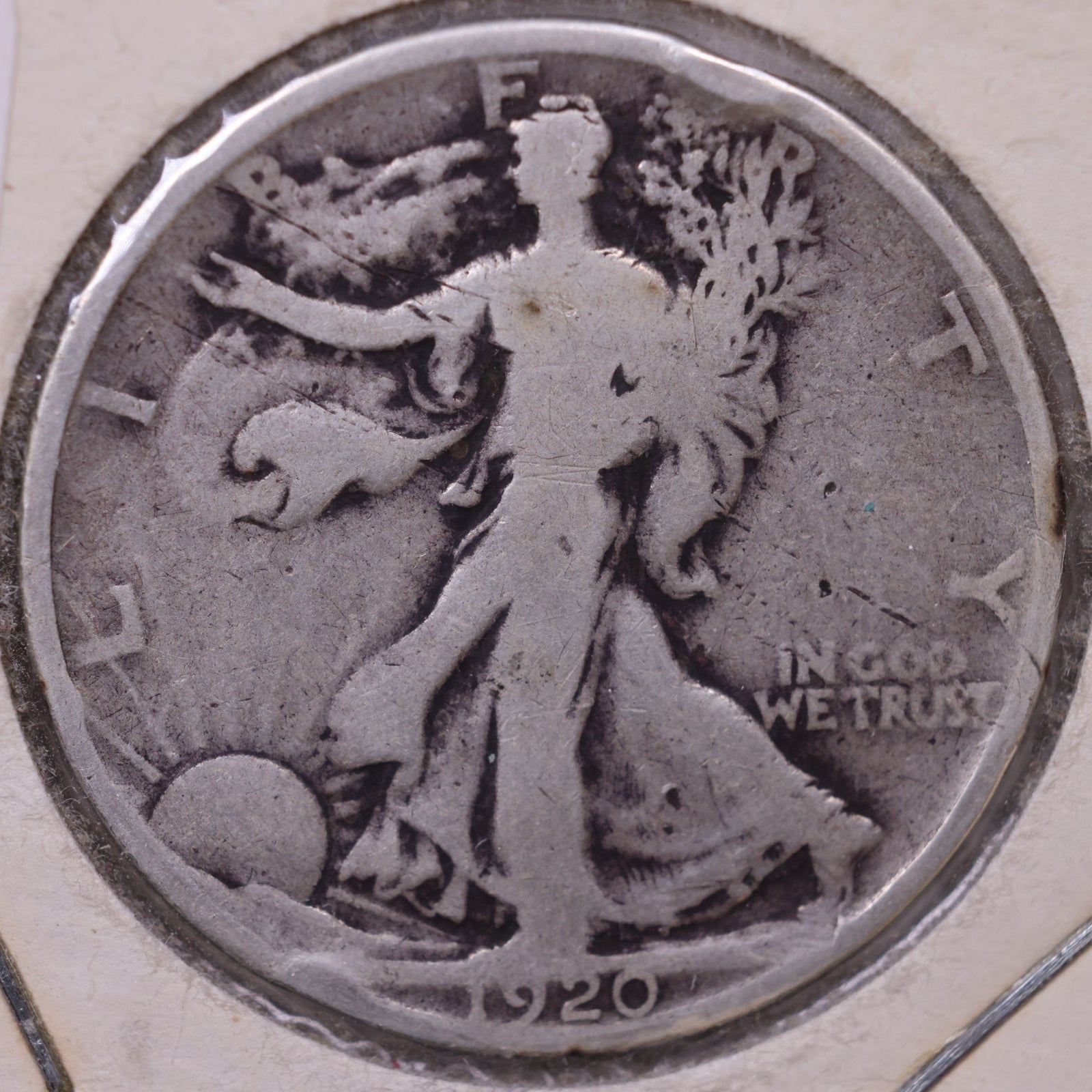 1920 Walking Liberty Half Dollar, Good Circulated Coin, Store #HR049