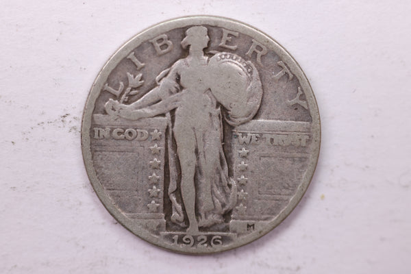 1926 Standing Liberty Silver Quarter, Affordable Collectible Coins. Sale #0353432