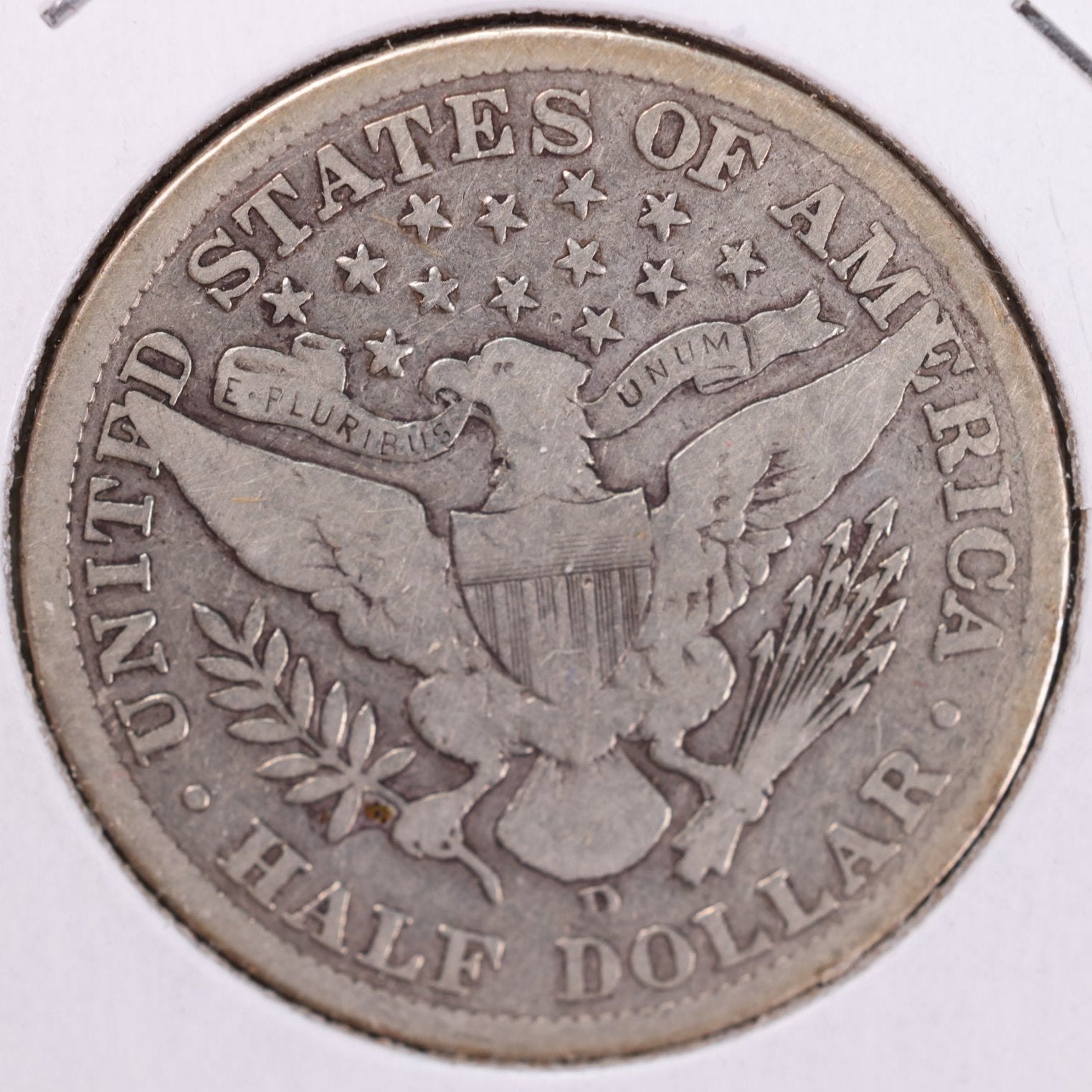 1908-D Barber Half Dollar, Very Good Circulated Coin, Store #HR0915