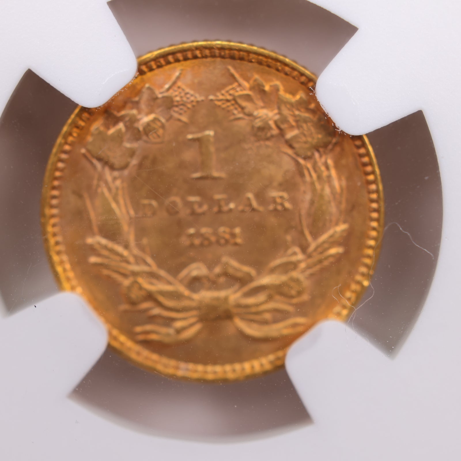 1861 Indian Princess Gold Dollar., NGC Certified MS-64., Store #GGD006