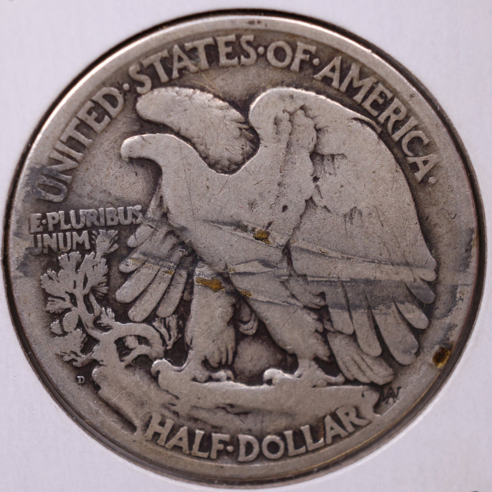 1920-D Walking Liberty Half Dollar, Very Good Circulated Coin, Store #HR062