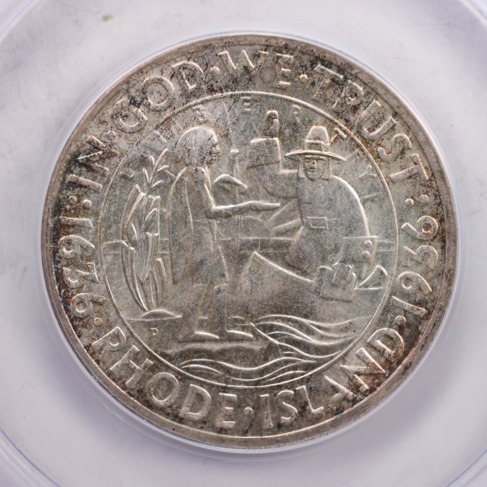 1936-D Rhode Island Commemorative Half., ANACS MS-65., Store #GEC0040.