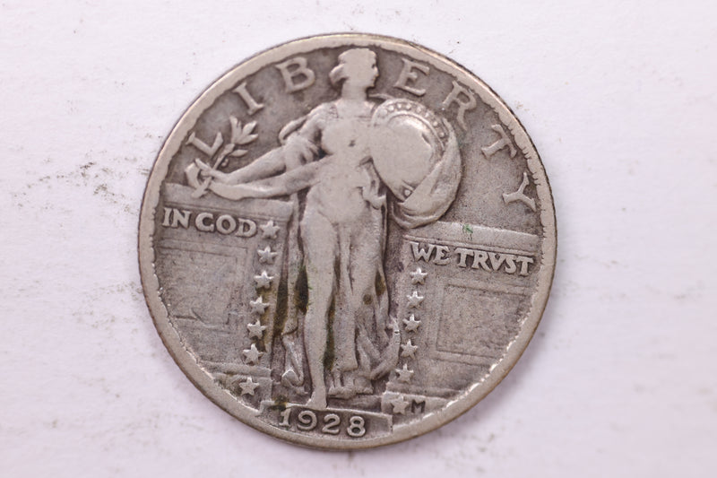 1928 Standing Liberty Silver Quarter, Affordable Collectible Coins. Sale