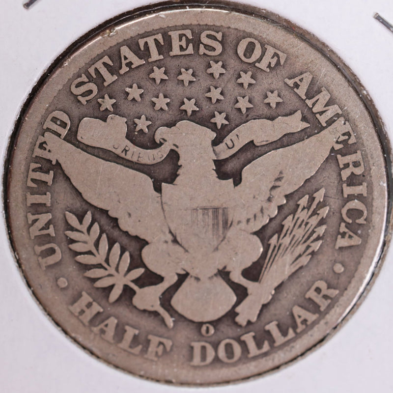 1908-O Barber Half Dollar, Very Good, Circulated Coin, Store