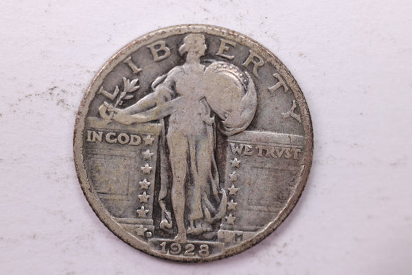 1928-D Standing Liberty Silver Quarter, Affordable Collectible Coins. Sale #0353443