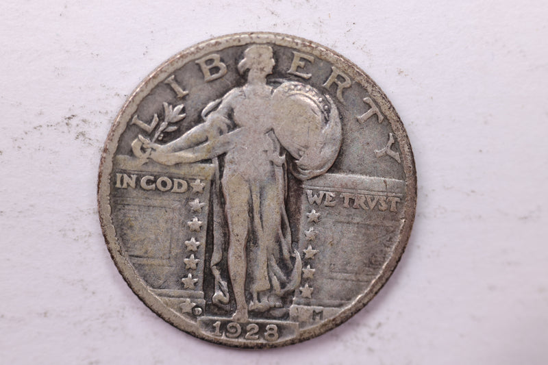 1928-D Standing Liberty Silver Quarter, Affordable Collectible Coins. Sale