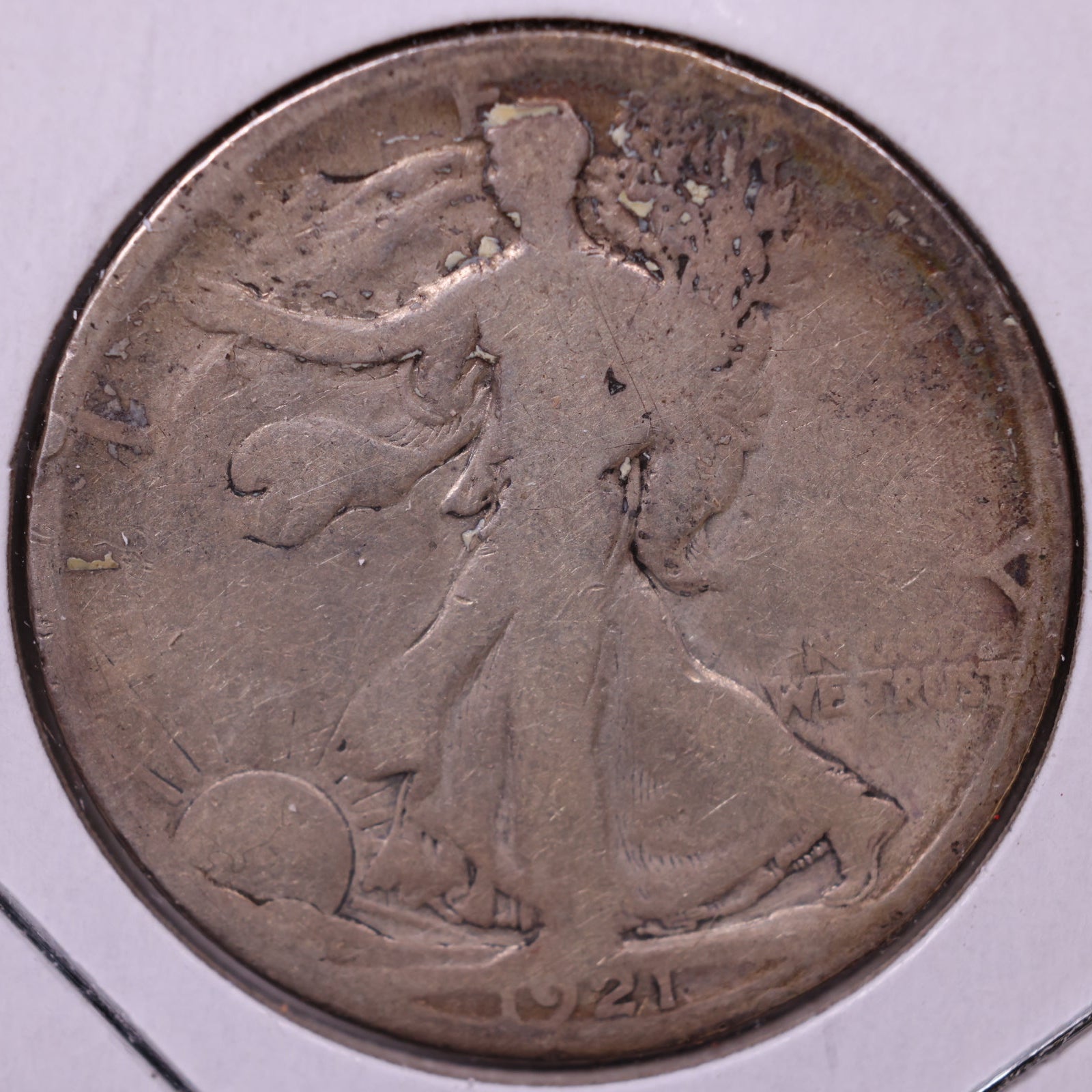 1921-S Walking Liberty Half Dollar, Fine Circulated Coin, Store #HR101