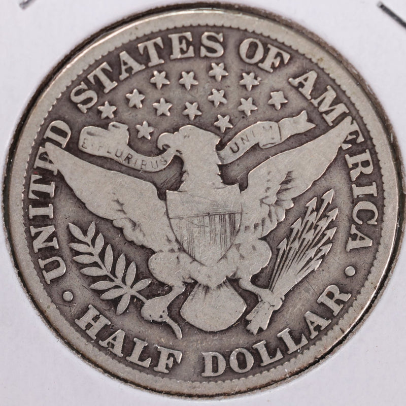 1909 Barber Half Dollar, Very Good, Circulated Coin, Store