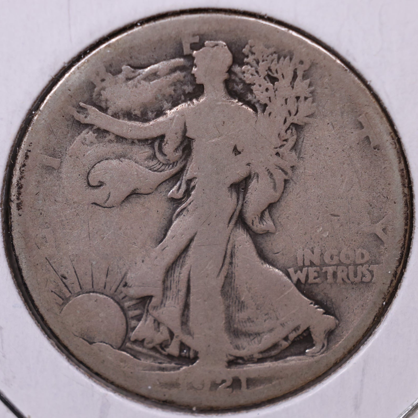 1921-S Walking Liberty Half Dollar, Fair Circulated Coin, Store #HR108