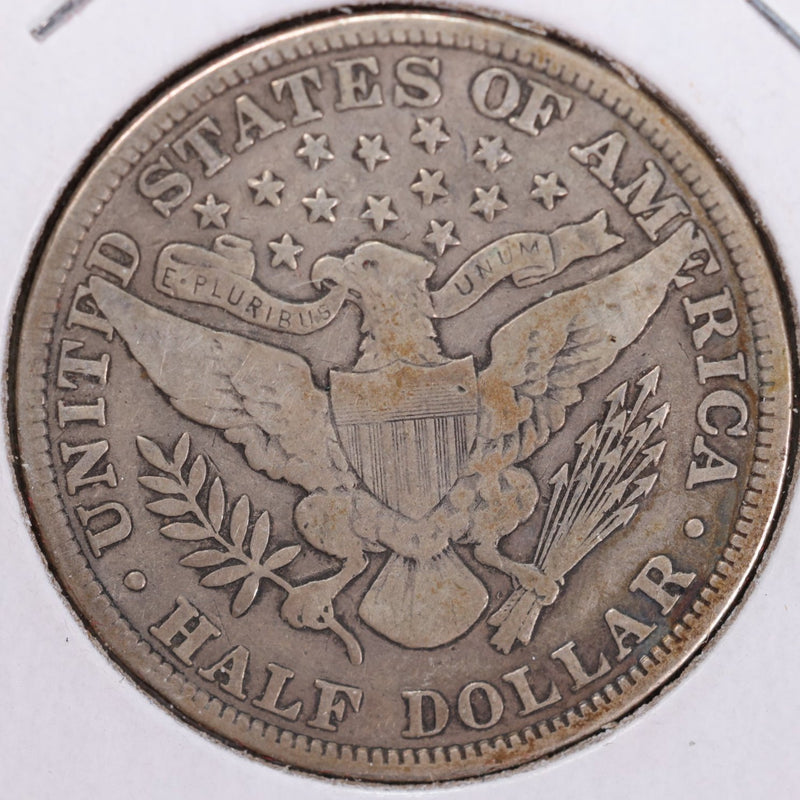 1909 Barber Half Dollar, Very Good, Circulated Coin, Store