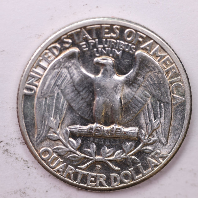 1934-D Washington Silver Quarter, Affordable Uncirculated Collectible Coin. Sale