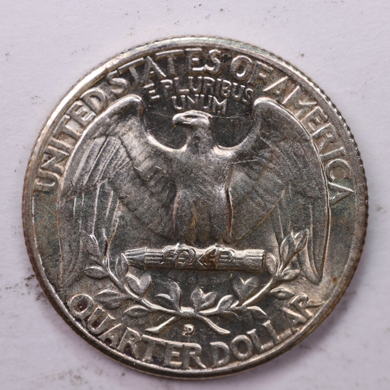 1934-D Washington Silver Quarter, Affordable Uncirculated Collectible Coin. Sale #0353468