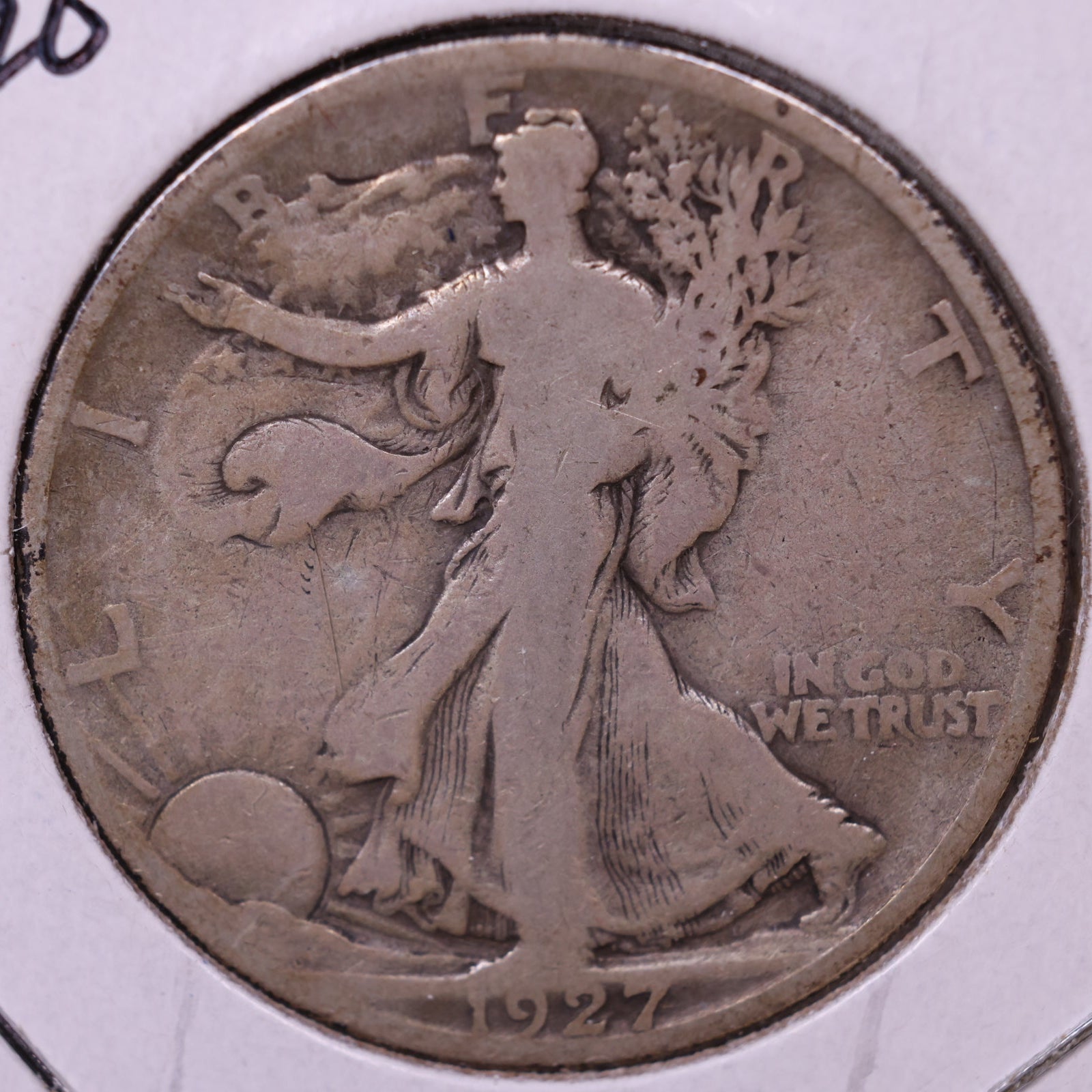1927-S Walking Liberty Half Dollar, Very Good Circulated Coin, Store #HR122