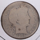 1909-O Barber Half Dollar, Fair Circulated Coin, Store