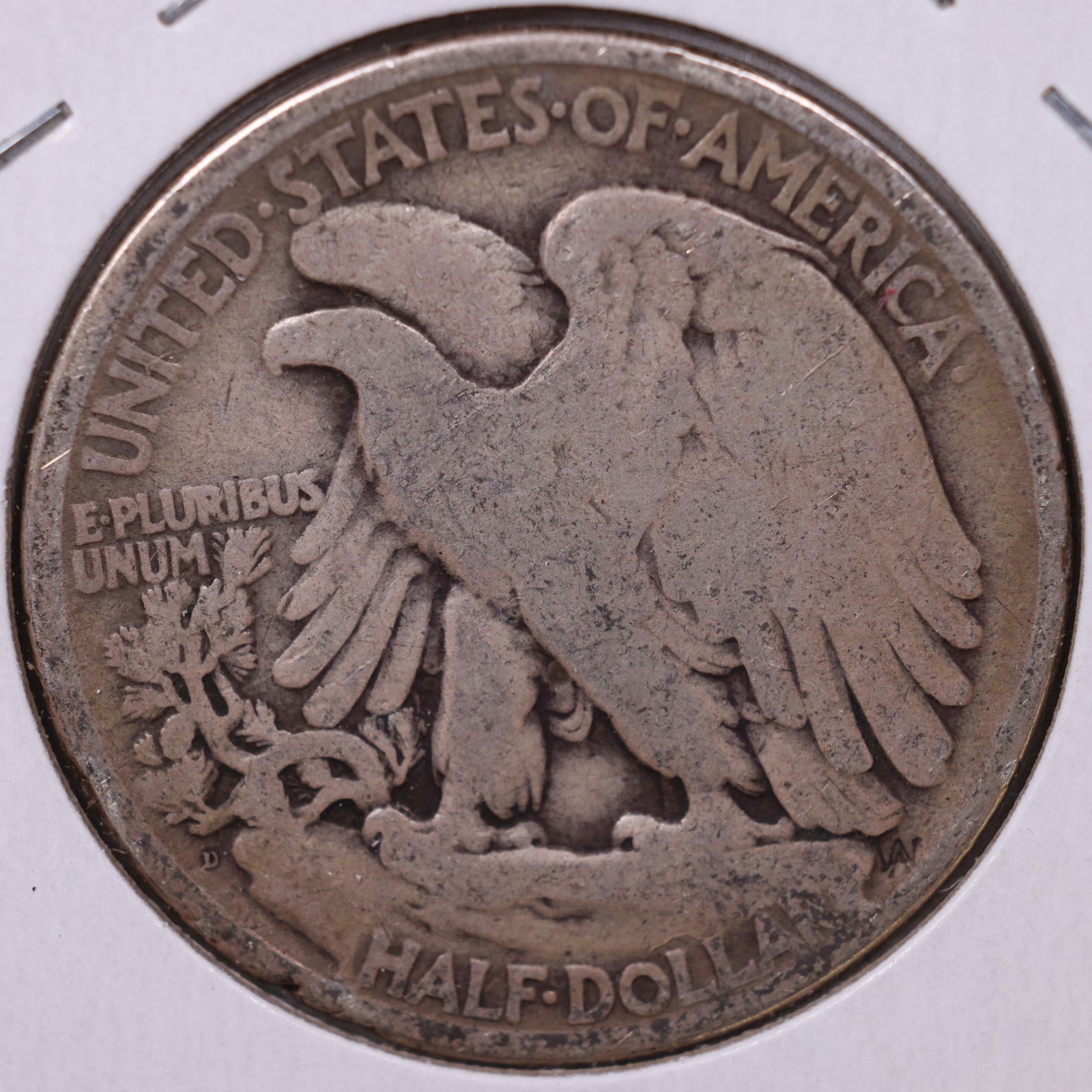 1929-D Walking Liberty Half Dollar, Good+ Circulated Coin, Store #HR125