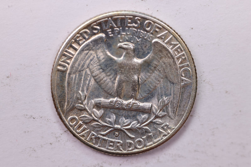 1935-D Washington Silver Quarter, Affordable Uncirculated Collectible Coin. Sale