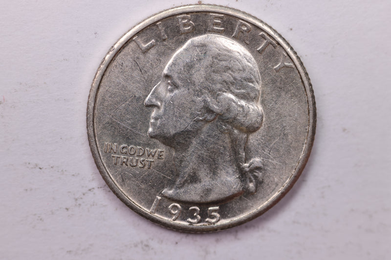 1935-S Washington Silver Quarter, Affordable Uncirculated Collectible Coin. Sale
