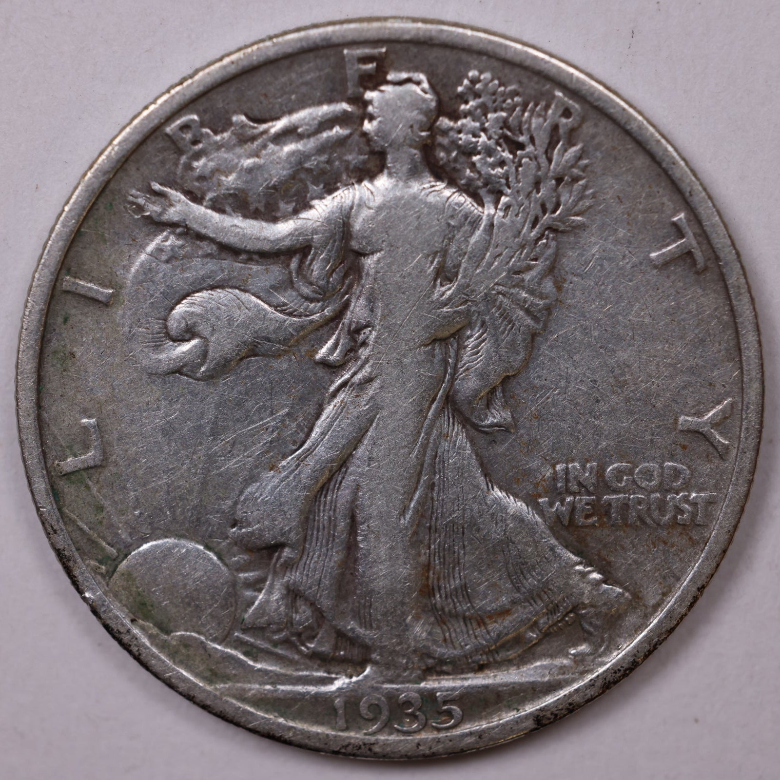 1935 Walking Liberty Half Dollar, Very Fine Circulated Coin, Store #HR134