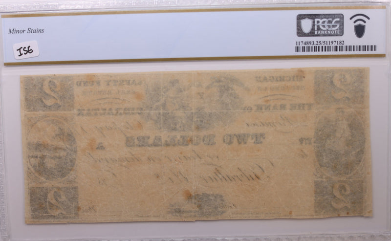 18__ $2 Gibraltar, MI., Obsolete Currency., PCGS VF-25., Store