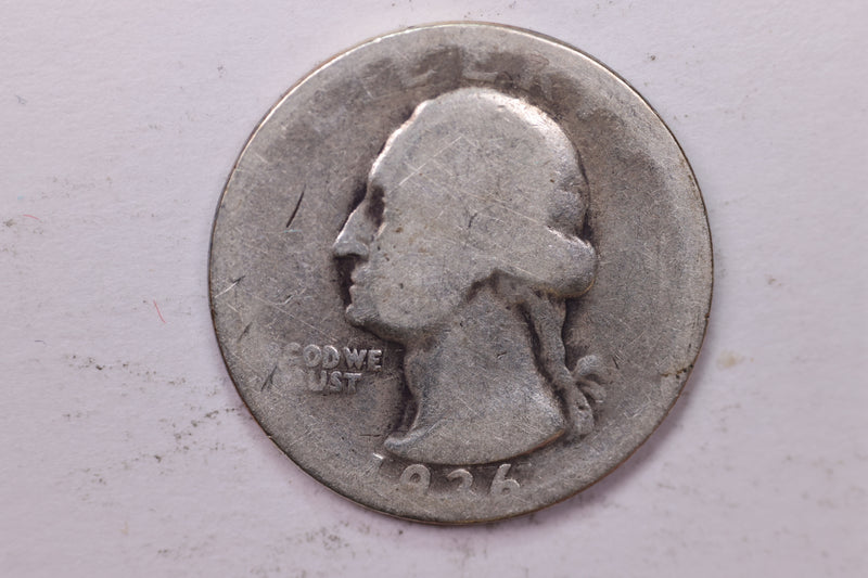 1936-D Washington Silver Quarter, Affordable Circulated Collectible Coin. Sale