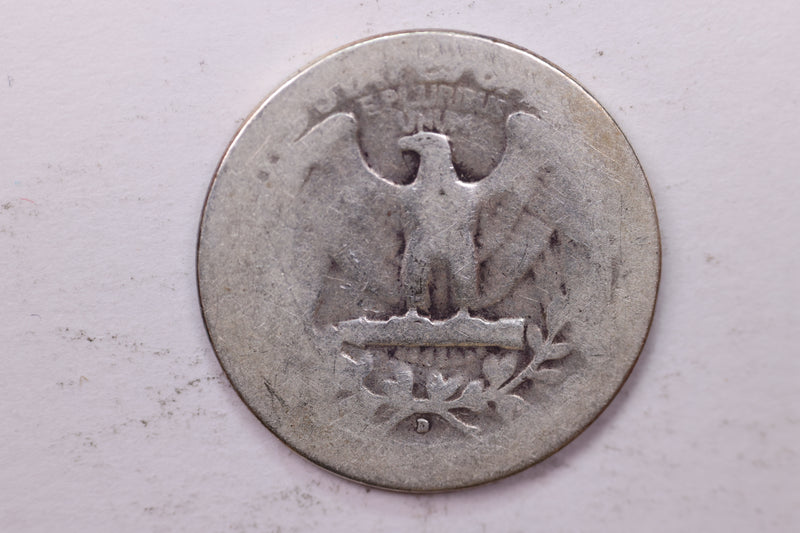 1936-D Washington Silver Quarter, Affordable Circulated Collectible Coin. Sale