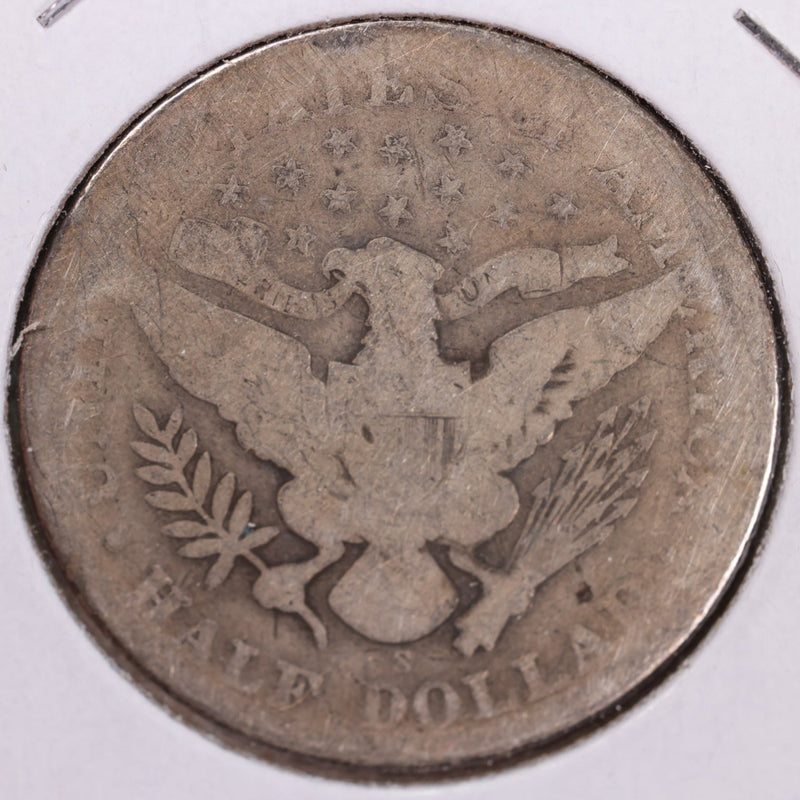 1909-S Barber Half Dollar, Good Circulated Coin, Store