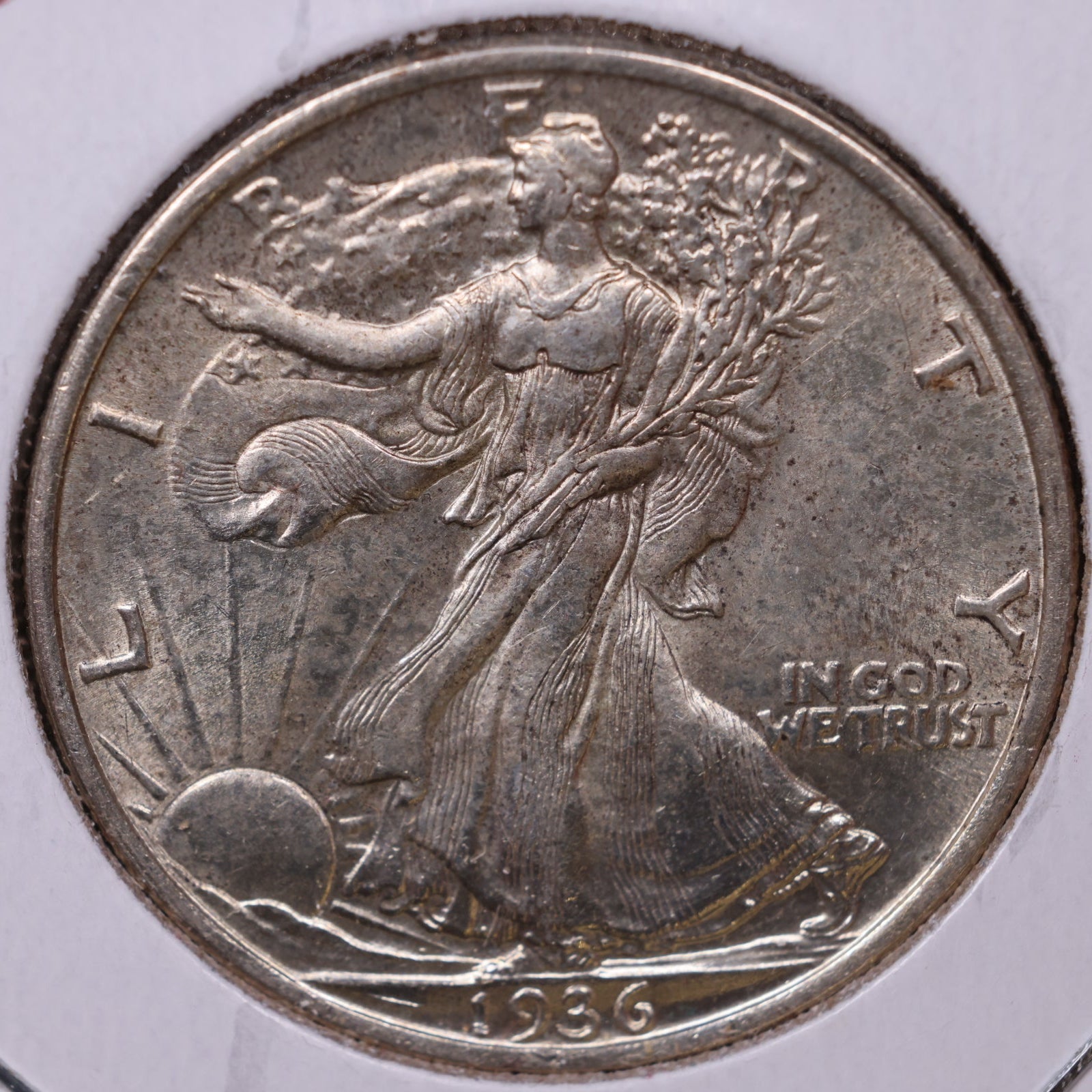 1936 Walking Liberty Half Dollar, Extra Fine Circulated Coin, Store #HR140