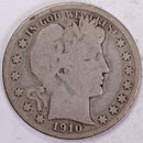 1910-S Barber Half Dollar, Good, Circulated Coin, Store