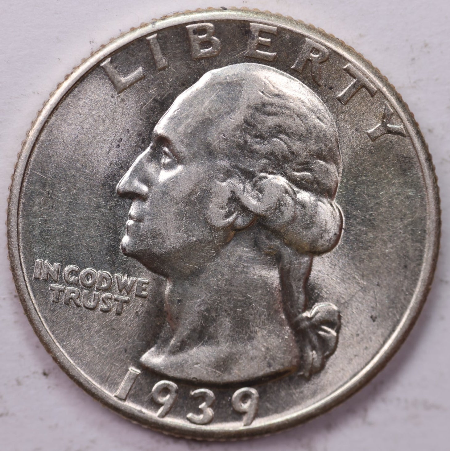 1939 Washington Silver Quarter, Affordable Uncirculated Collectible Coin. Sale #QR1934