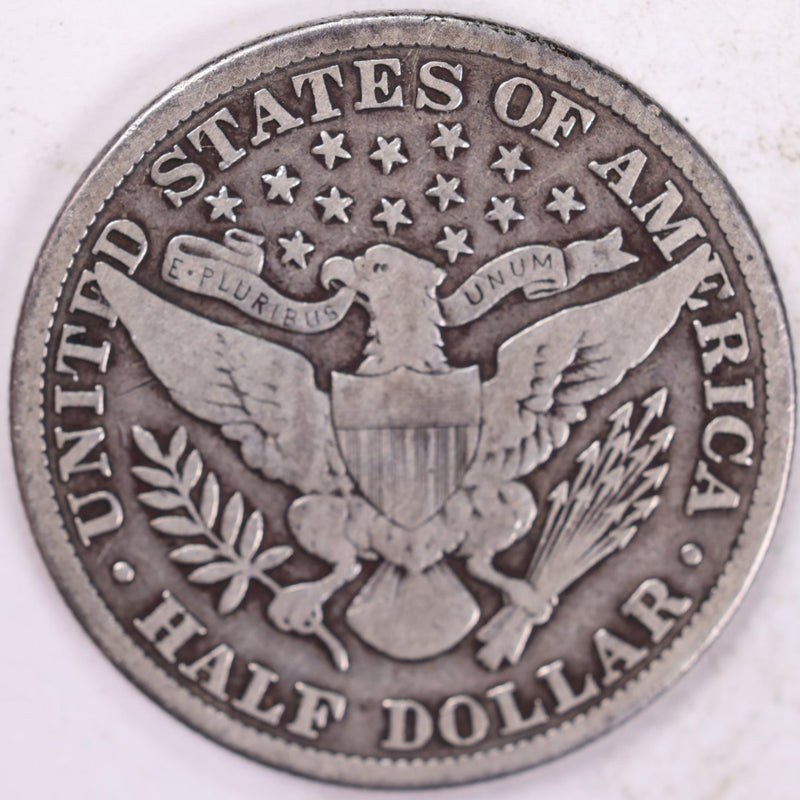 1911 Barber Half Dollar, Fine Circulated Coin, Store