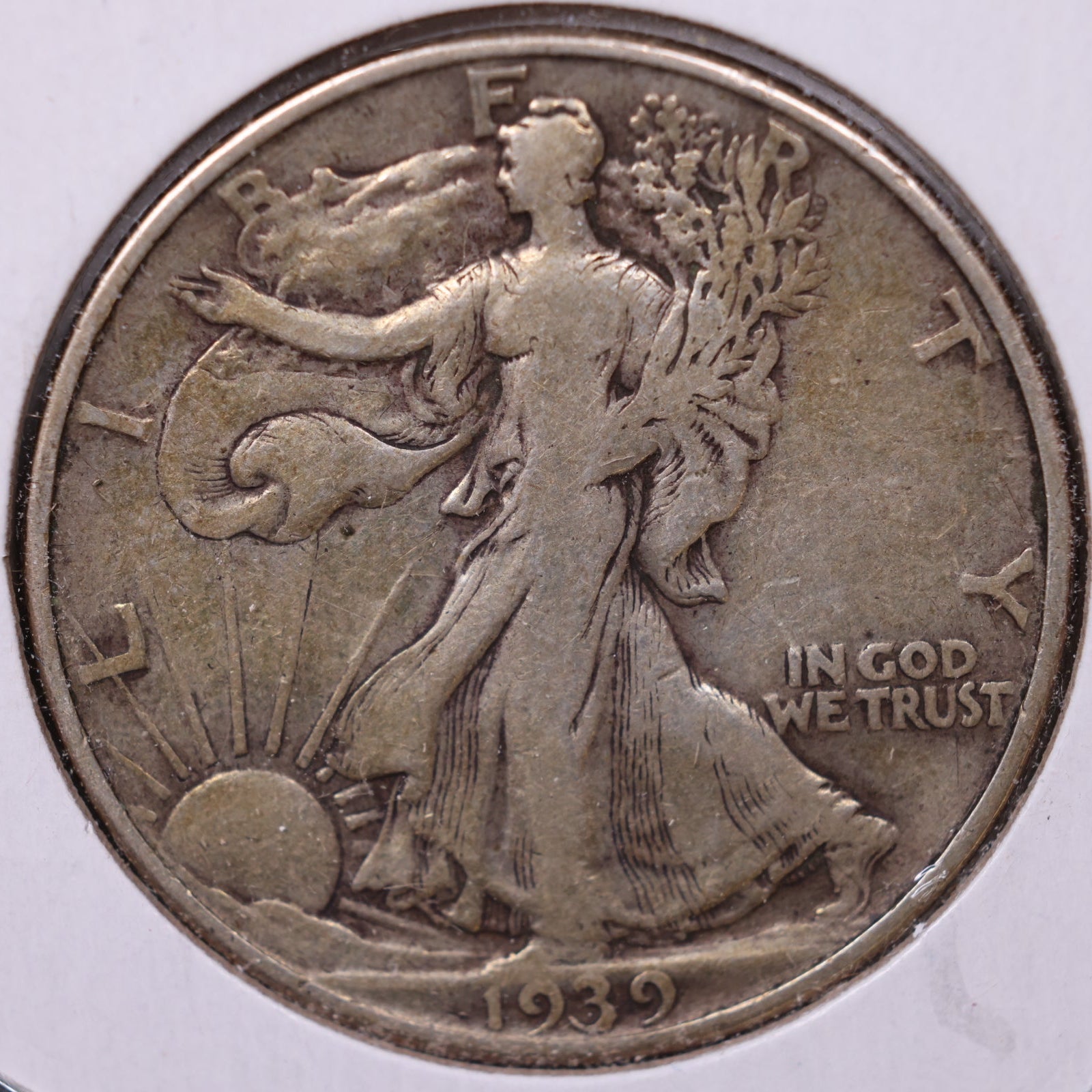 1939-D Walking Liberty Half Dollar, Fine Circulated Coin, Store #HR176