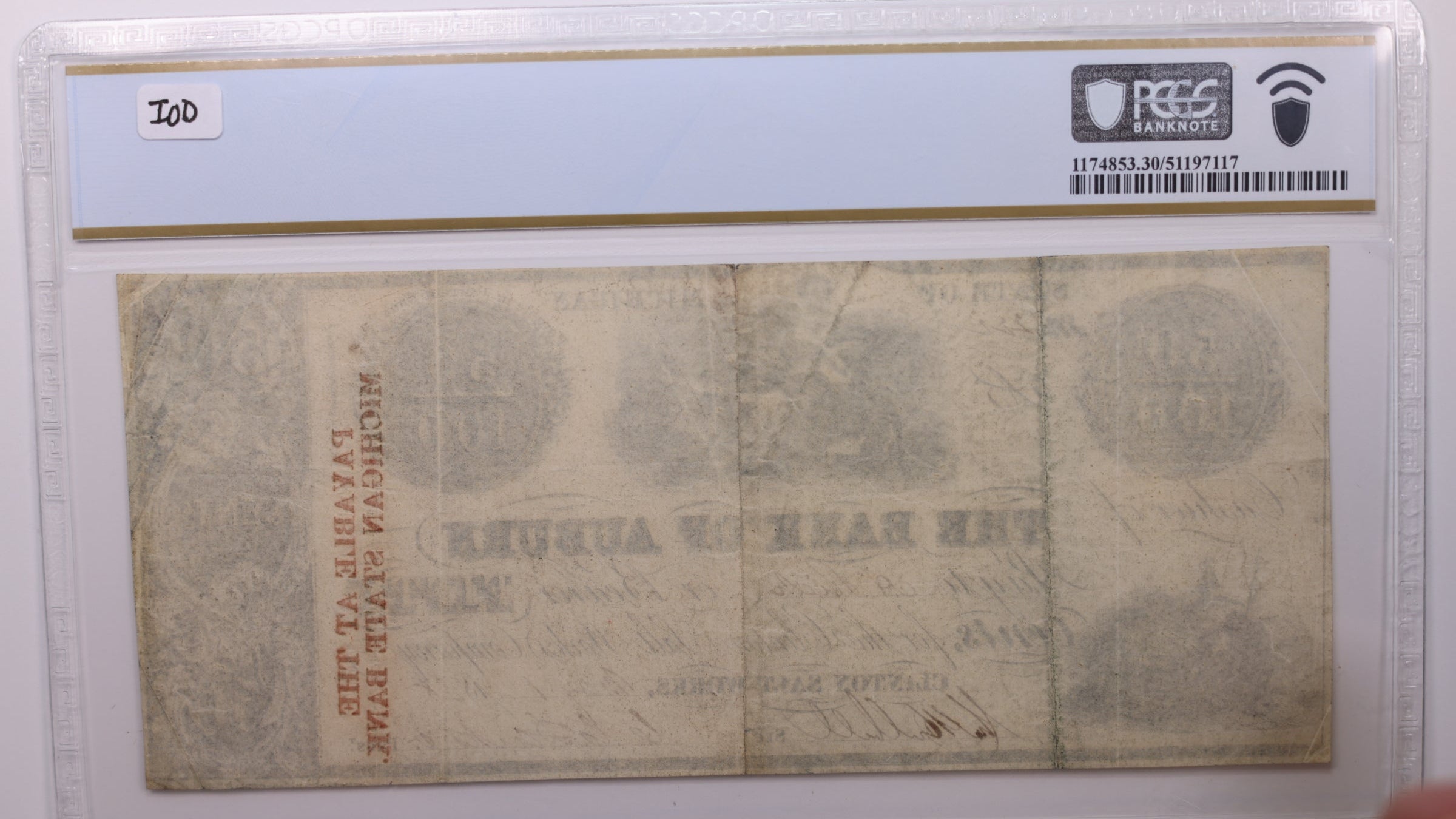 1838 50 Cent, Check, Clinton Salt Works, Michigan., PCGS VF-30., Store #GMI096.