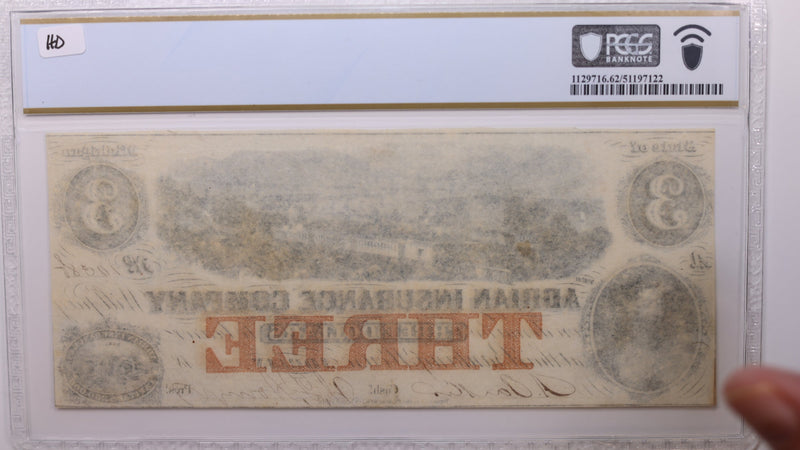 18__ $3, Adrian, Michigan., Obsolete Currency., PCGS CU-62., Store