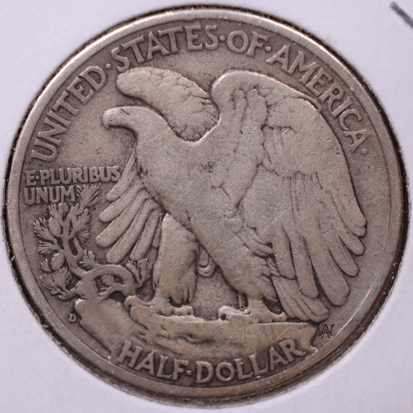1939-D Walking Liberty Half Dollar, Fine Circulated Coin, Store #HR187