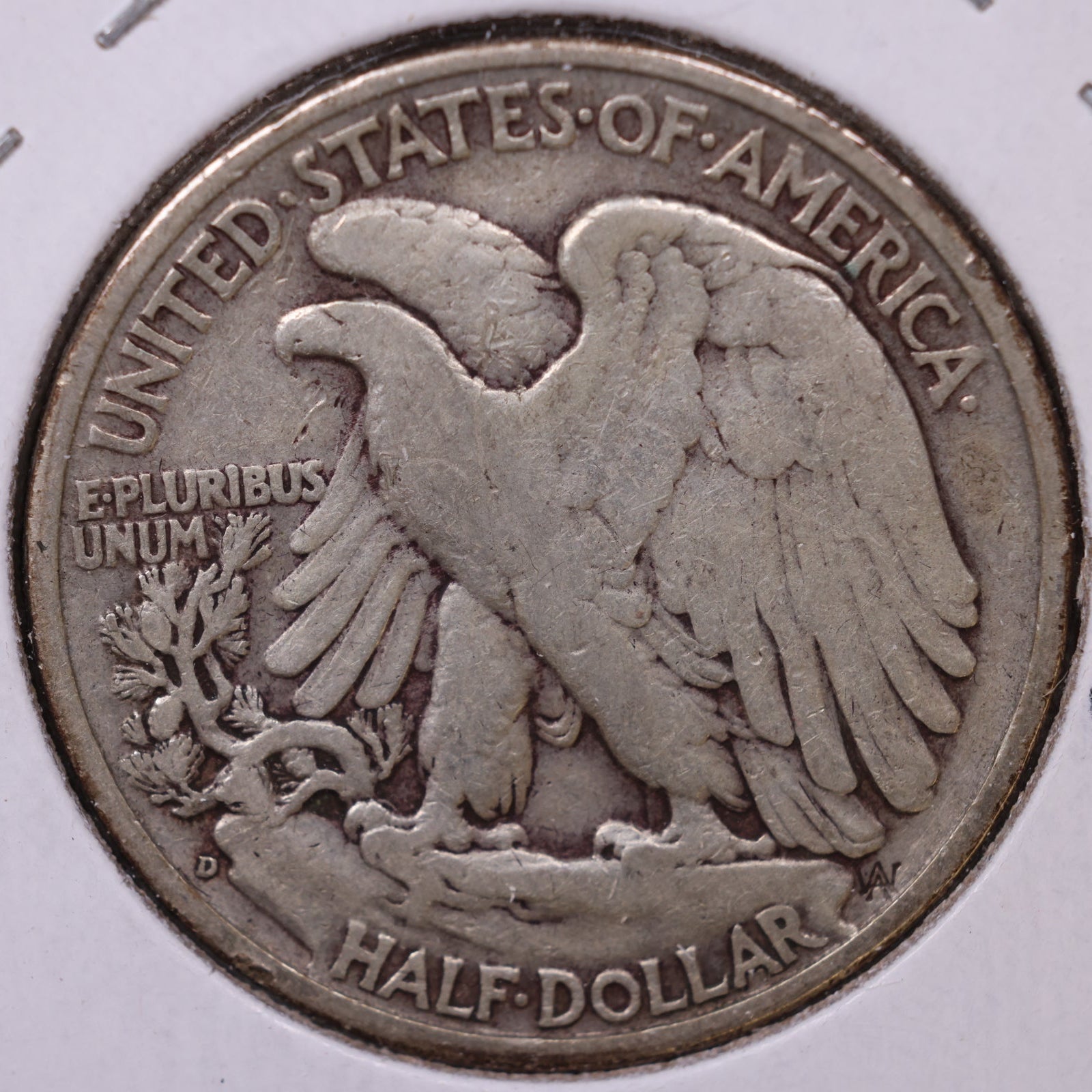 1939-D Walking Liberty Half Dollar, Very Good Circulated Coin, Store #HR188