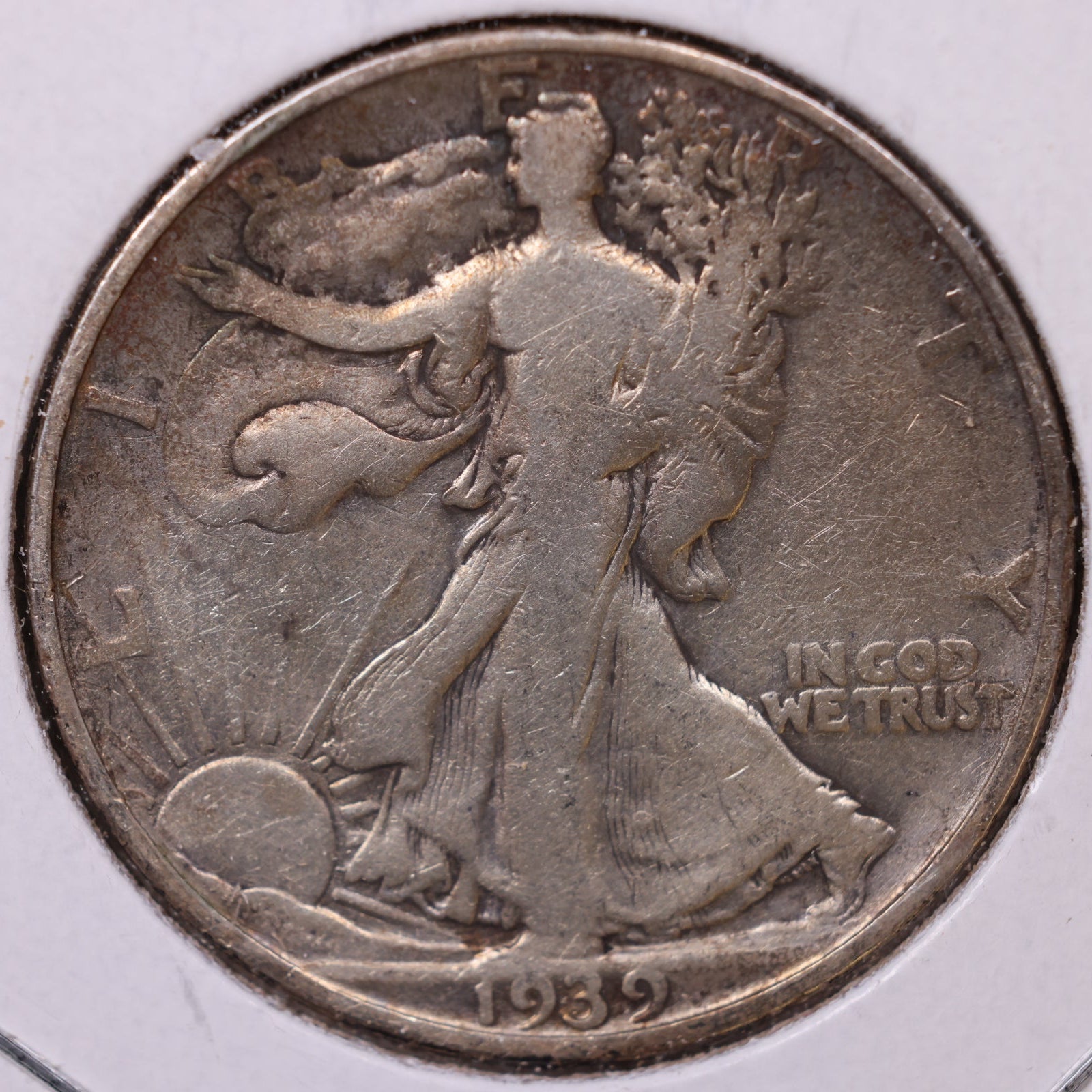1939-D Walking Liberty Half Dollar, Very Good Circulated Coin, Store #HR194