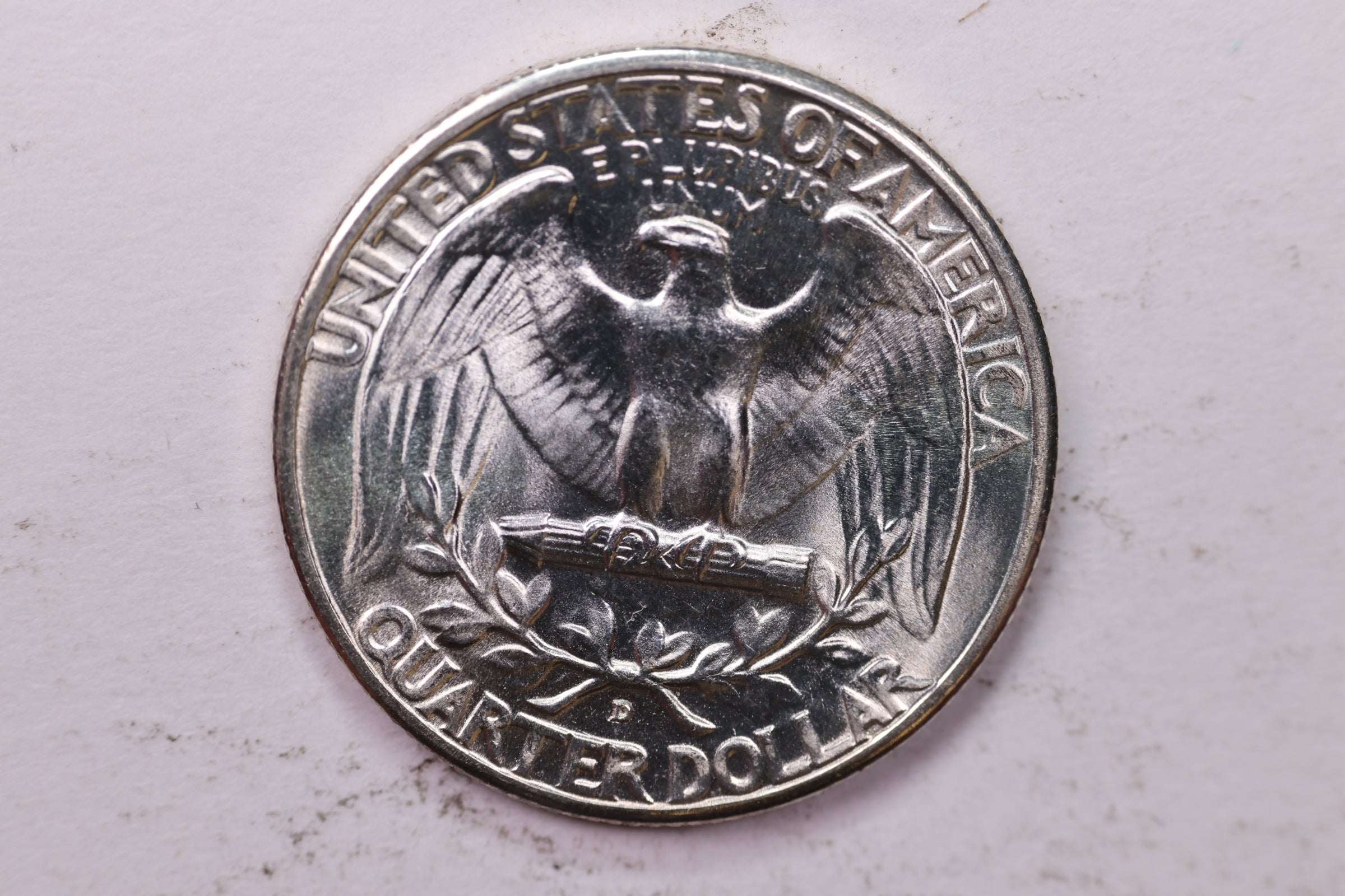 1942-D Washington Silver Quarter, Affordable Uncirculated Collectible Coin. Sale #0353517